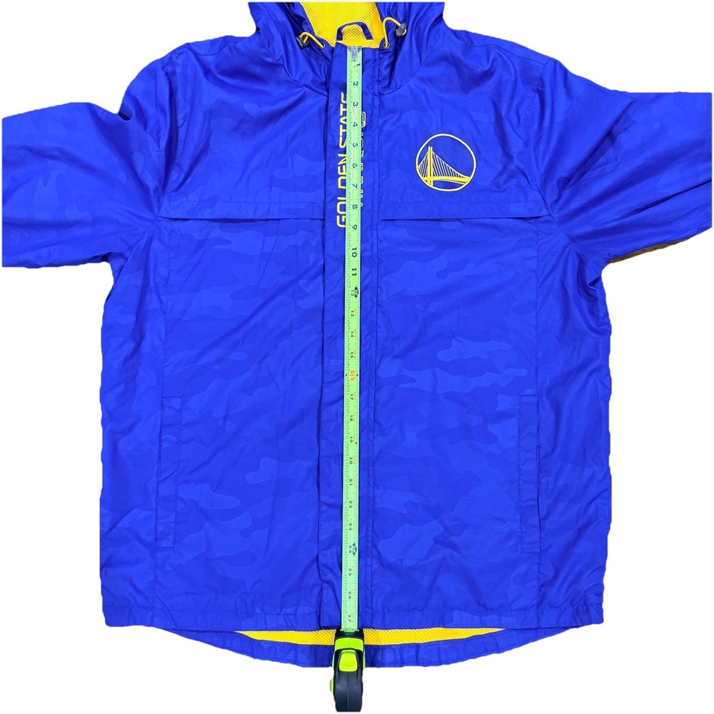 Golden State Warriors Unisex Blue Yellow Zip Hoodie  Lightweight Jacket Size L‎ - Picture 13 of 15